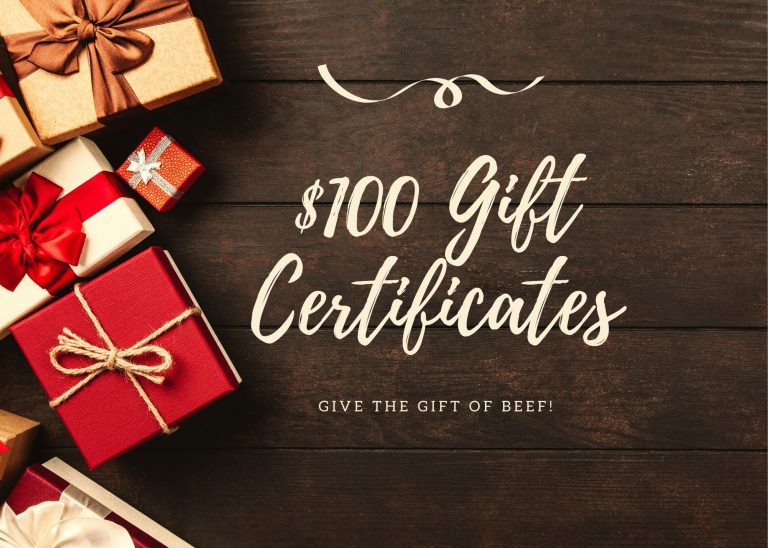 100 Gift Certificate Bingham Beef 100-gift-certificate-bingham-beef