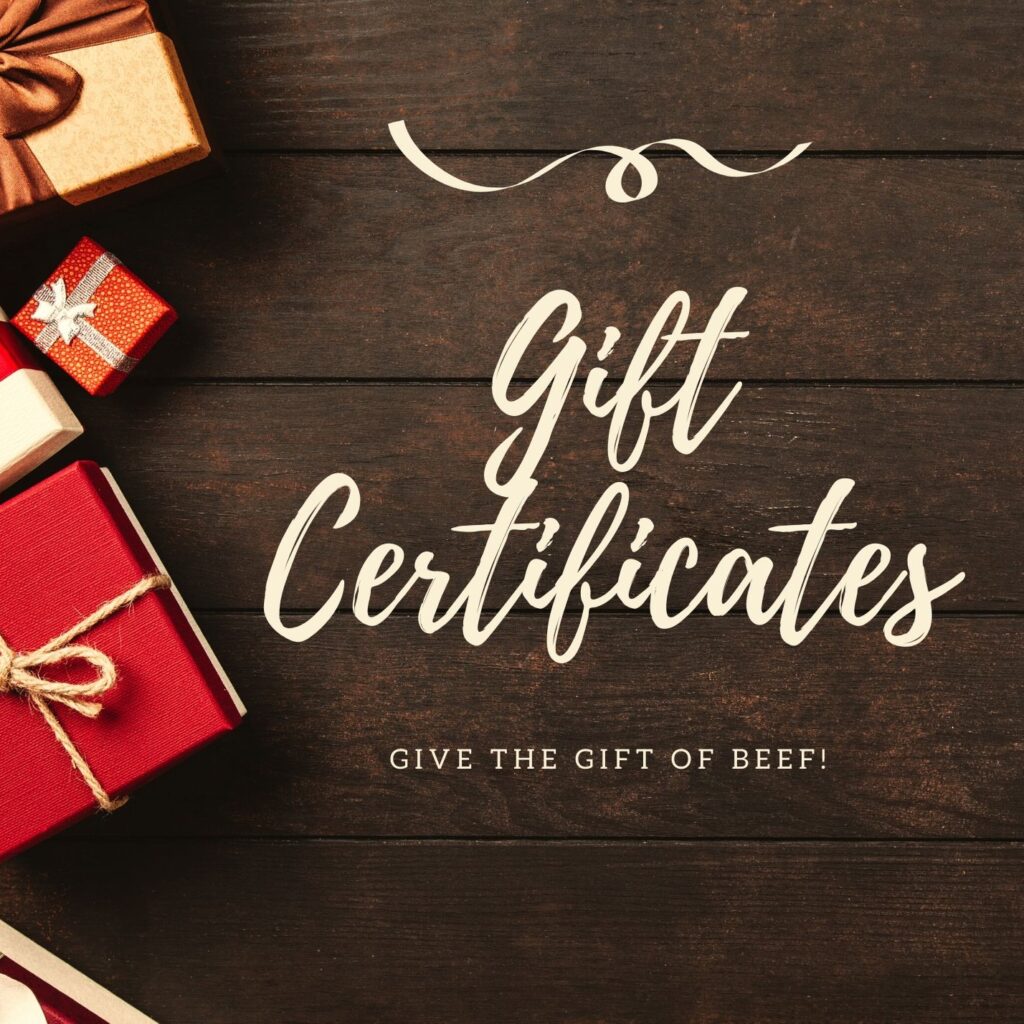 GIFT CERTIFICATES