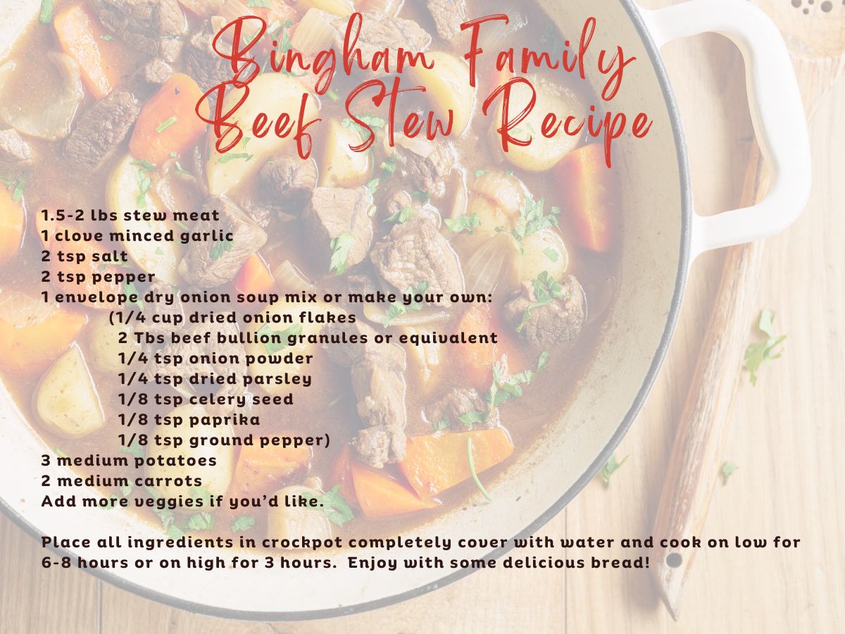 Bingham Family Beef Stew