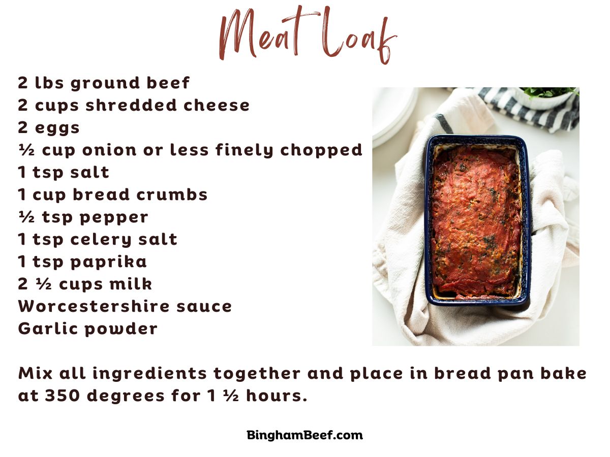 Savory Bingham Beef Meat Loaf