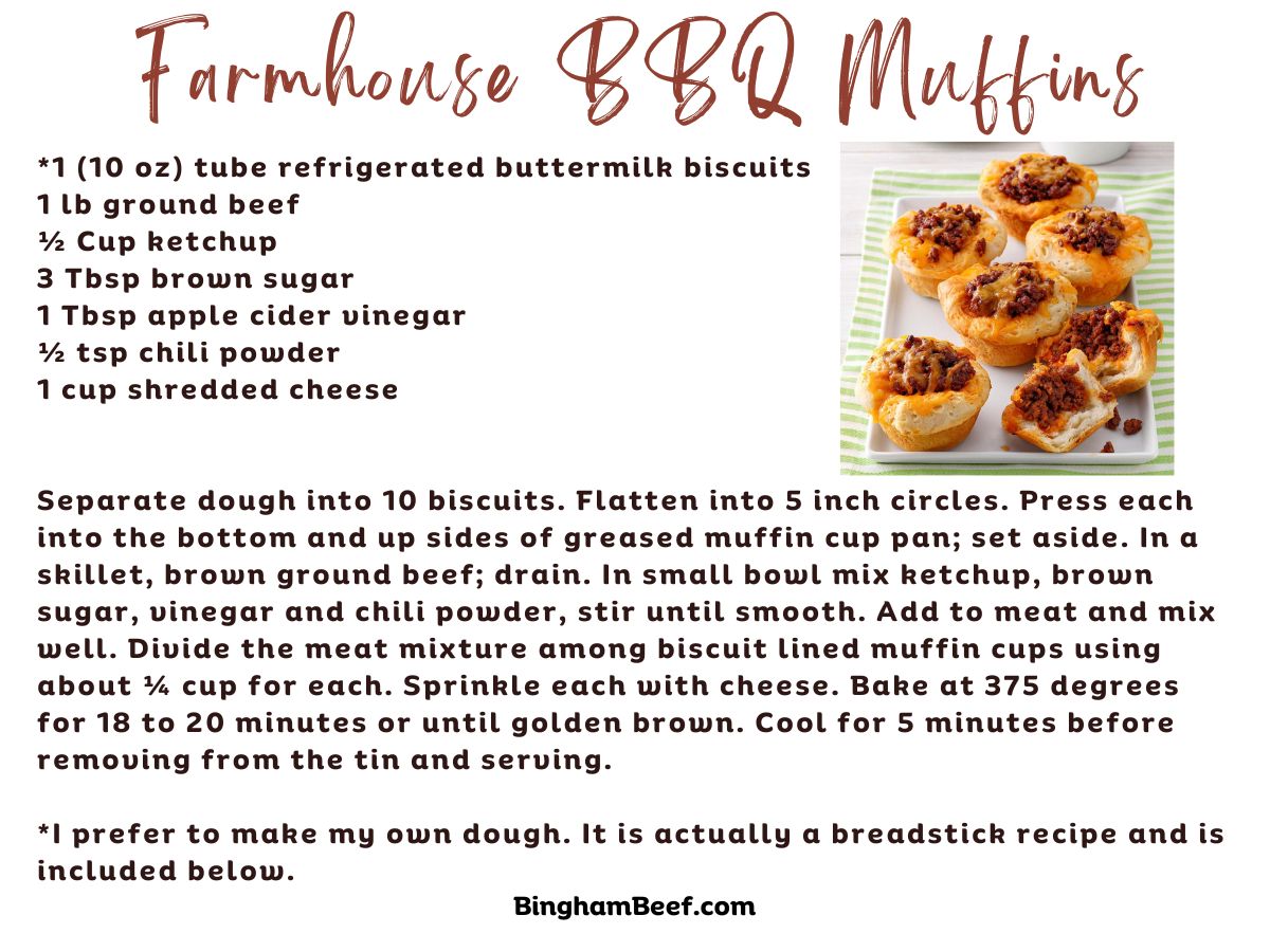 Easy Dinner Ground Beef BBQ Muffins